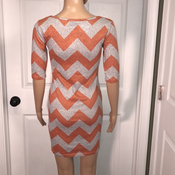 rue 21 Orange/Grey Dress. NWT. M - Picture 4 of 8